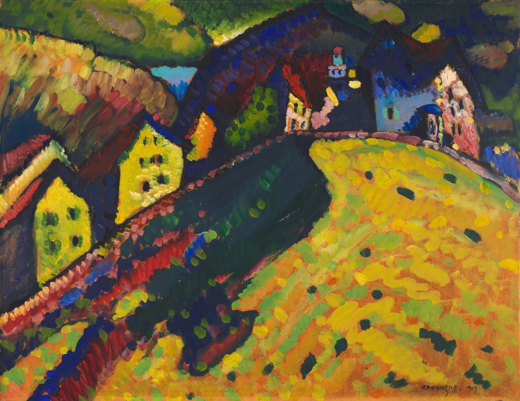 Wassily Kandinsky, Houses at Murnau, 1909