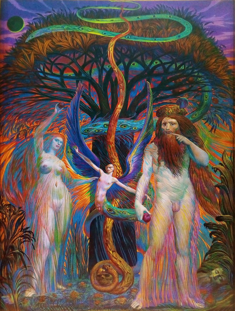 Ernst Fuchs, Adam and Eve from the tree of Knowledge